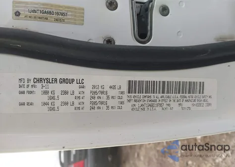 2011 Jeep Patriot Sport из США, поврежденный, VIN 1J4NT1GA6BD197957